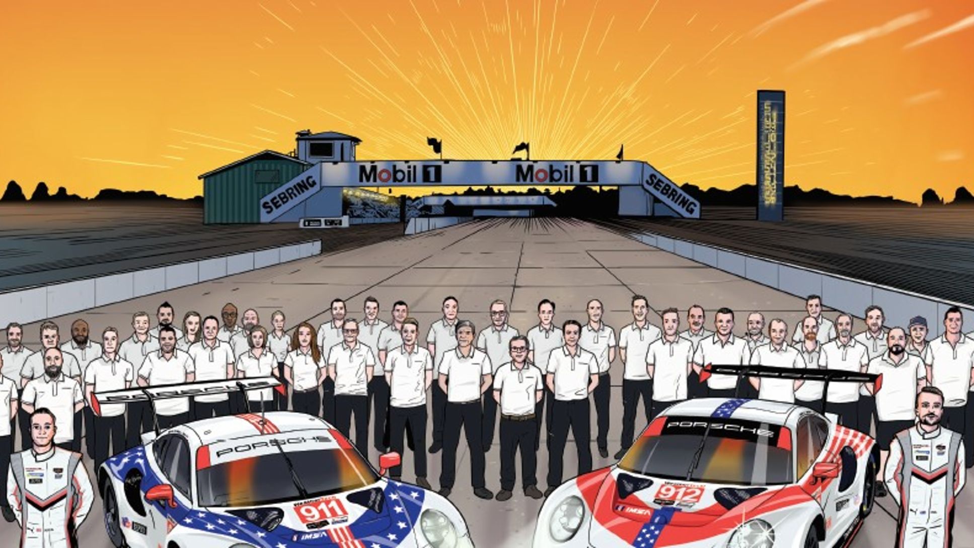 Porsche Motorsport releases "Thank You" poster for 12 Hours of Sebring